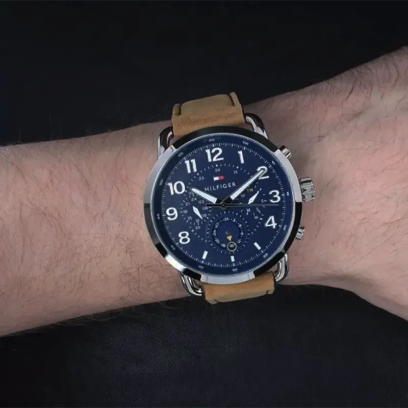 Tommy Hilfiger Briggs Chronograph Leather Men's Watch- 1791424